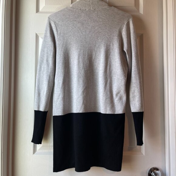 Two-Tone Open-Front Cardigan Size Small - Picture 6 of 10